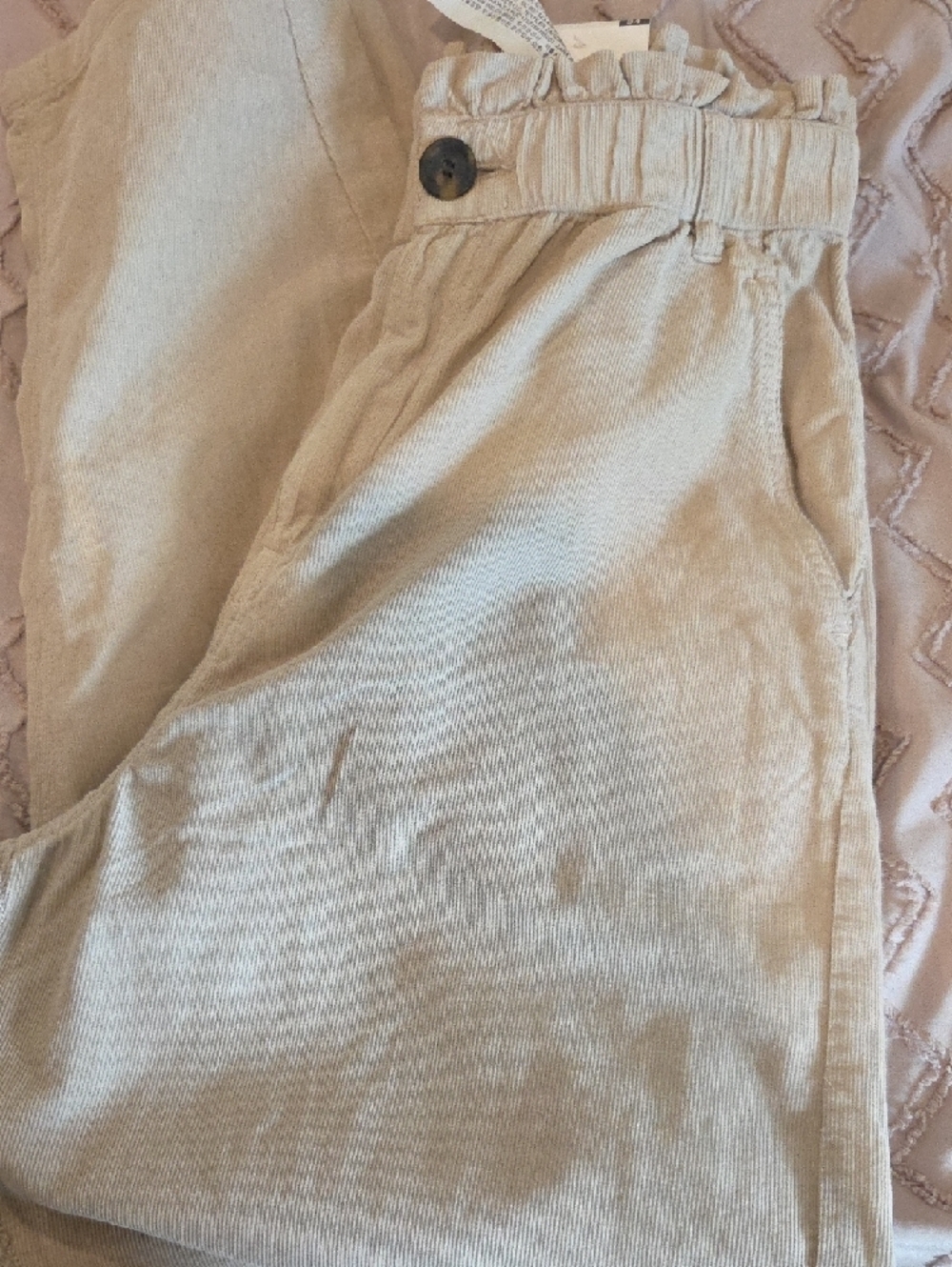 Zara Cream Paperbag Ankle Pants - Picture 5 of 5